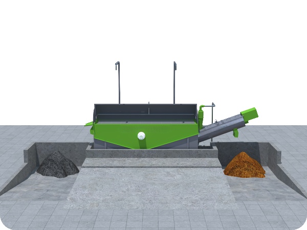 JZF80 Vibrating Concrete Reclaimer (Eccentric Shaft Type) Dual Truck Space