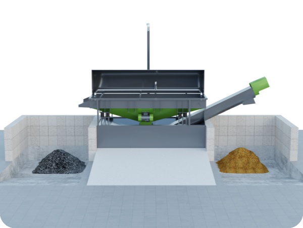 JZF60D Vibration Motor Concrete Reclaimer (Single Truck Space)