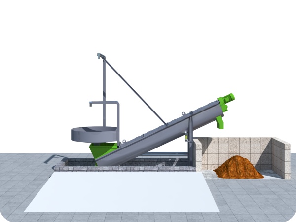 JLF6000 Concrete Reclaimer (Screw Type) Circular Hopper