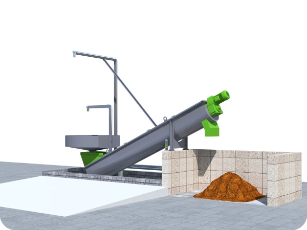 JLF6000 Concrete Reclaimer (Screw Type) Circular Hopper