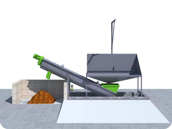 JLF6000 Concrete Reclaimer (Screw Type) Single Truck Space