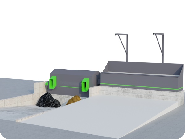 JGF40 Concrete Reclaimer (Drum Screen-Type) Dual Truck Space