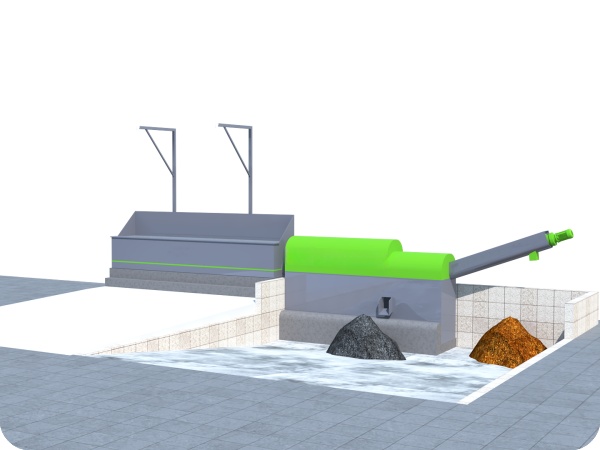 JGF30 Concrete Reclaimer (Drum Screen-Type) Dual Truck Space